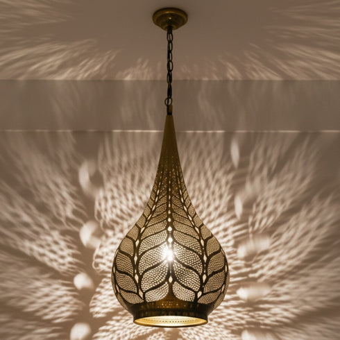 Handmade Moroccan Brass Pendant –  Ceiling Lamp (PL 1089)